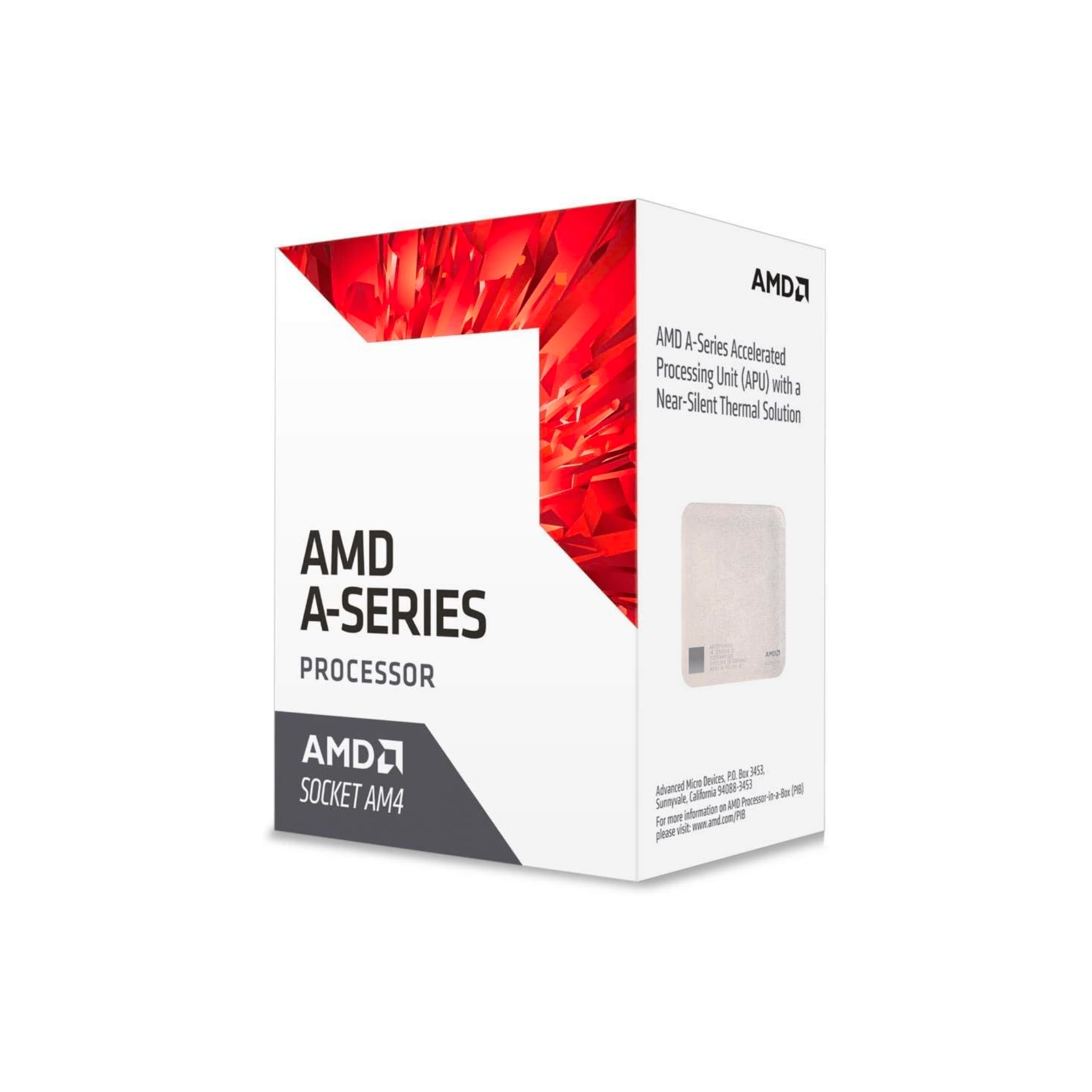 AMD A6-9500 2 Core 2 Thread/ 3.80GHz Max Boost/ 3.50GHz Base/ 1mb/ AM4 Socket AMD A6-9500 2 Core 2 Thread/ 3.80GHz Max Boost/ 3.50GHz Base/ 1mb/ AM4 Socket